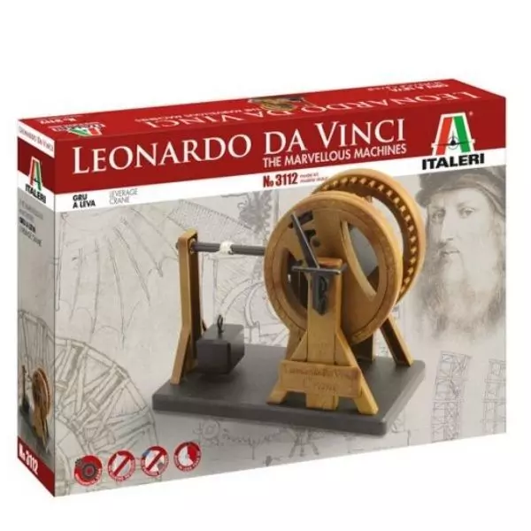 Italeri: Machetă Leonardo da Vinci Macara cu pârghie - 1:24