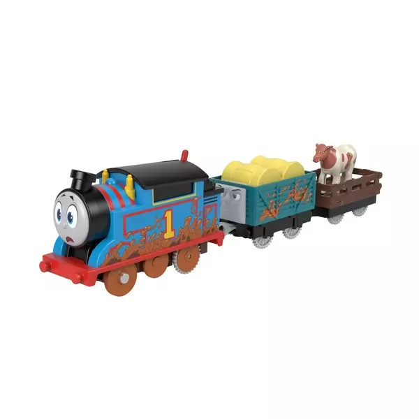 Locomotiva Thomas: Set motorizat Momente preferate - Thomas