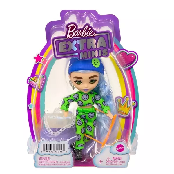 Barbie: Extravagáns mini baba kék hajjal