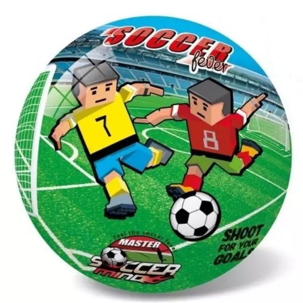 Master Soccer mintás gumilabda - 23 cm