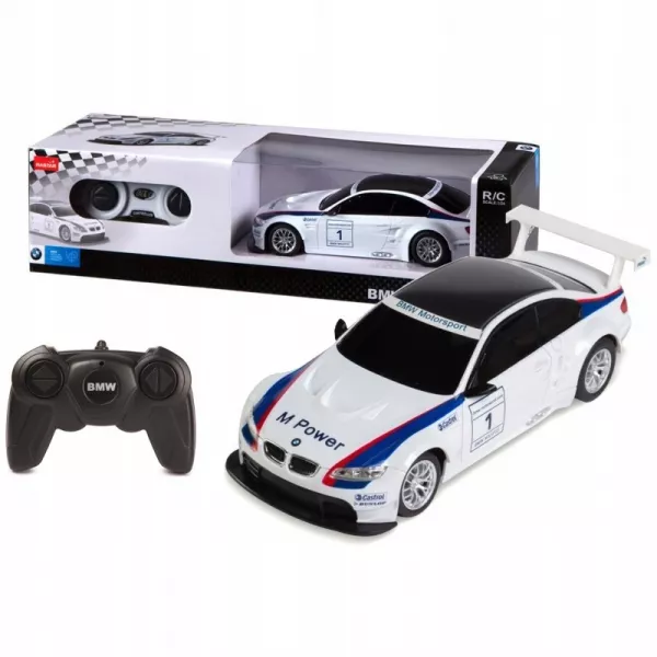 Rastar: BMW M3 mașină cu telecomandă 1:24 - alb