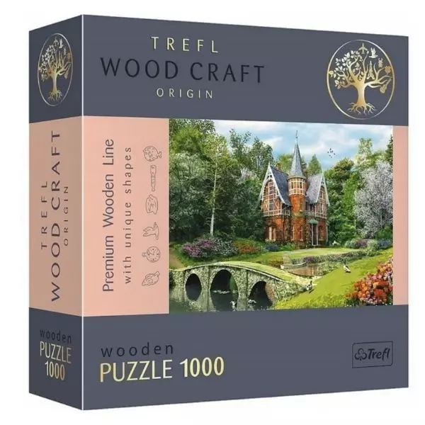 Trefl Puzzle Wood Craft: Viktoriánus ház – 1000 darabos puzzle fából