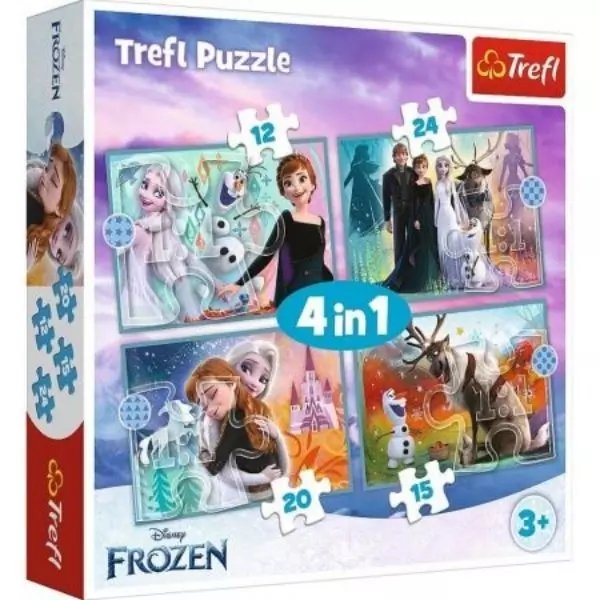 Trefl: Frozen 2 - puzzle 4-în-1