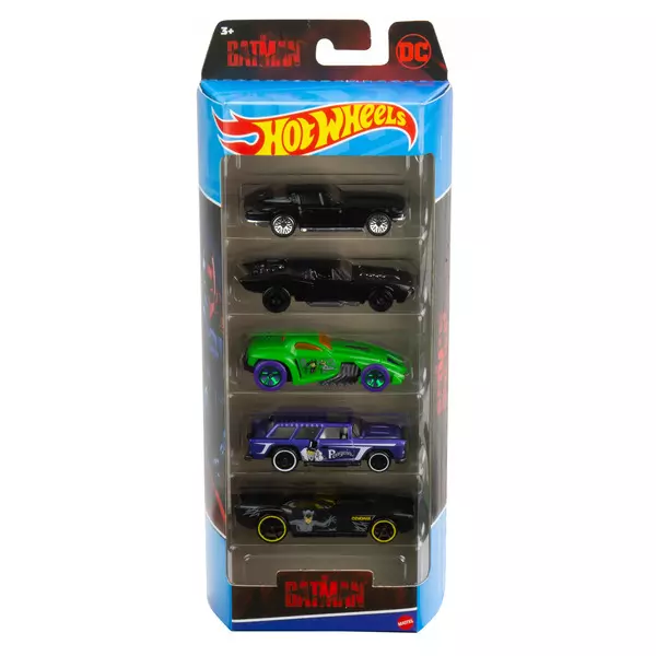 Hot Wheels: Set de 5 mașinuțe - Batman