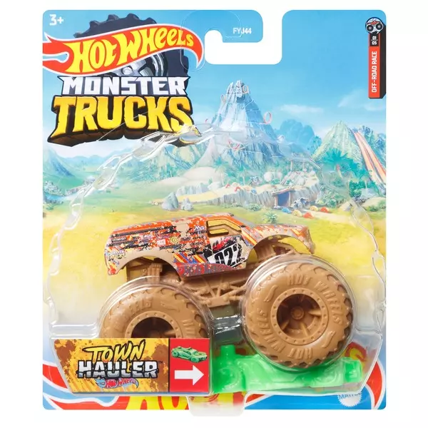 Hot Wheels Monster Trucks: Town Hauler kisautó 1:64