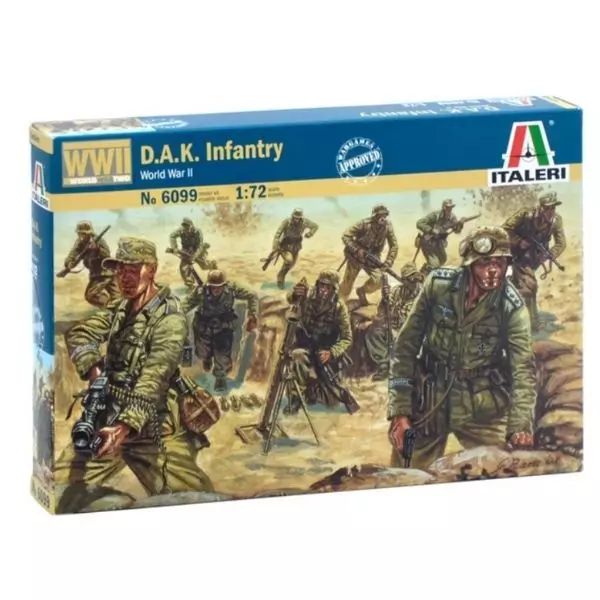 Italeri: Set de figurine D.A.K. Infantry WWII - 1:72