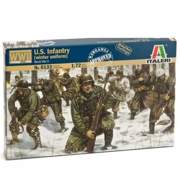 Italeri: Set de figurine U.S. Infantry, Winter Uniform, WWII - 1:72