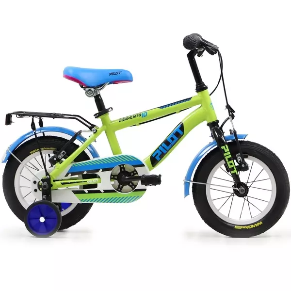 Pilot: Korrento gyermek kerékpár, 12-es méret - kék, zöld