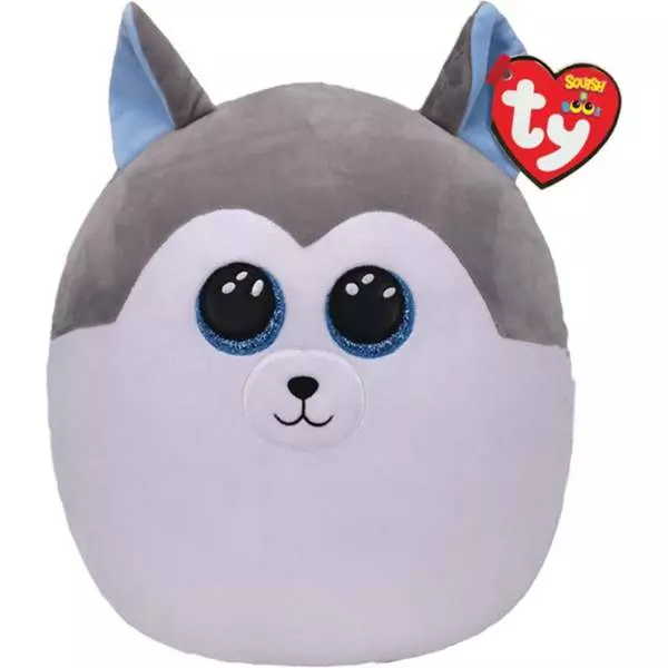 Ty Squish-a-Boos: Slush figurină husky de pluş - 22 cm