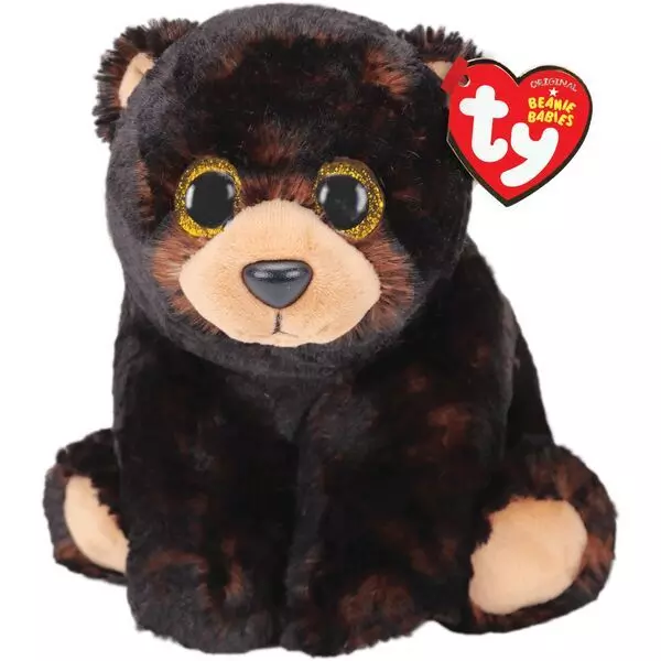 TY Beanie Babies: Kodi plüss figura, 24 cm - fekete medve