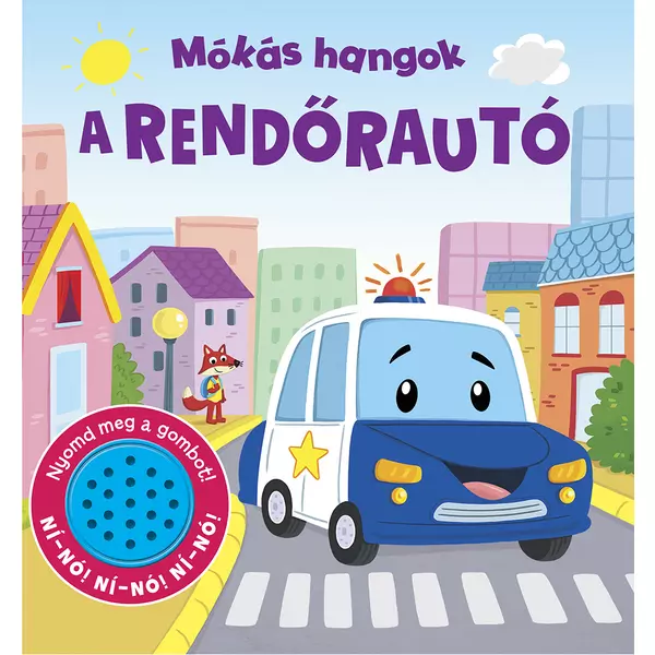 Sunete amuzante - Mașina de poliție, carte pentru copii în lb. maghiară