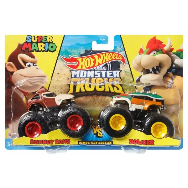 Hot Wheels Monster Trucks: Donkey kong & Bowser