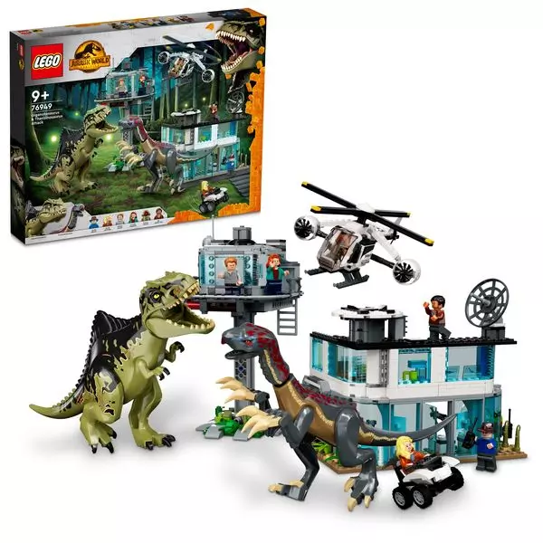 LEGO® Jurassic World: Giganotosaurus és Therizinosaurus támadás 76949
