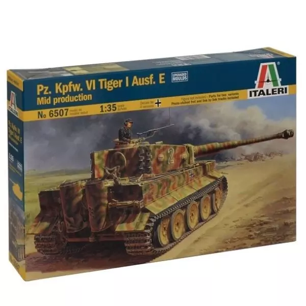 Italeri: Machetă Panzerkampfwagen VI Tiger I Ausf. E mid production - 1:35