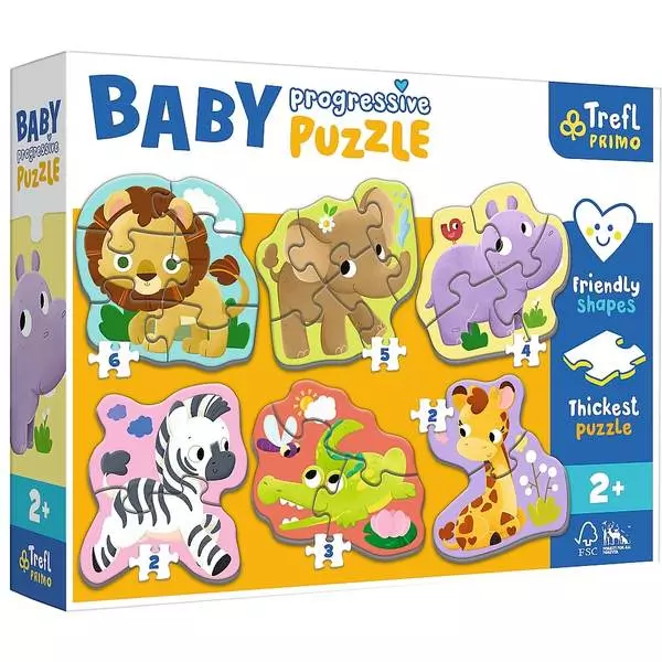 Trefl Baby: Safari - set de puzzle