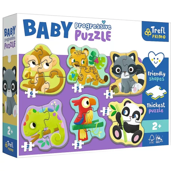 Trefl Baby: În pădure - set de puzzle