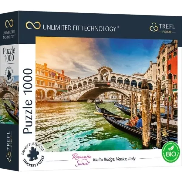Trefl Prime: Podul Rialto, Veneția - puzzle cu 1000 de piese