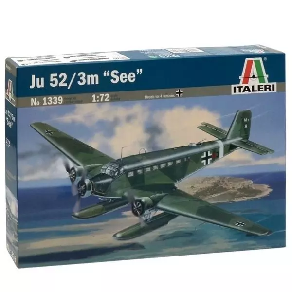 Italeri: JU 52/3m SEE bombázó és szállító repülőgép makett, 1:72