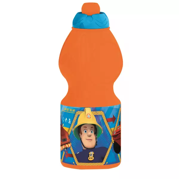 Pompierul Sam: Sticlă de apă din plastic, portocaliu - 400 ml