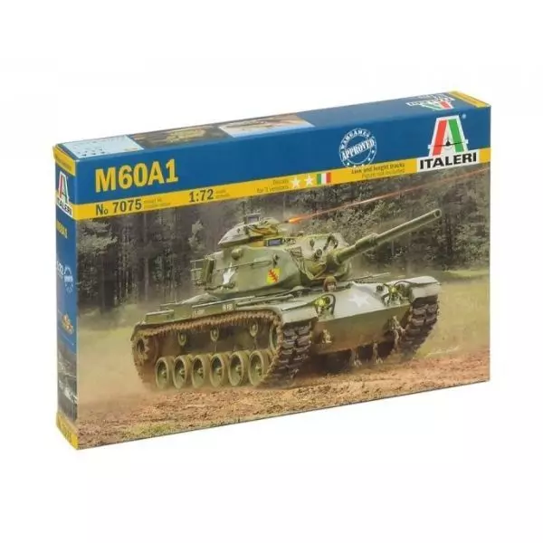 Italeri: M60A1 tank makett ragasztóval, 1:72