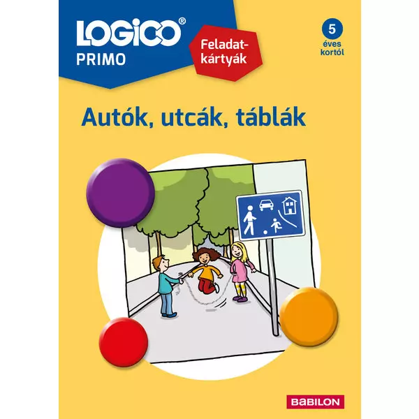 Logico Piccolo cartonașe cu sarcini - Mașini, străzi, indicatoare - în lb. maghiară