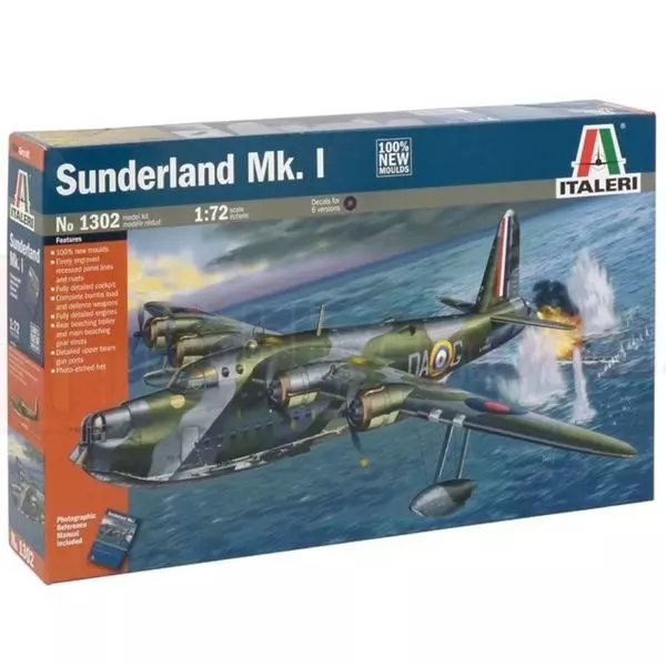 Italeri: Machetă Sunderland Mk.I - 1:72