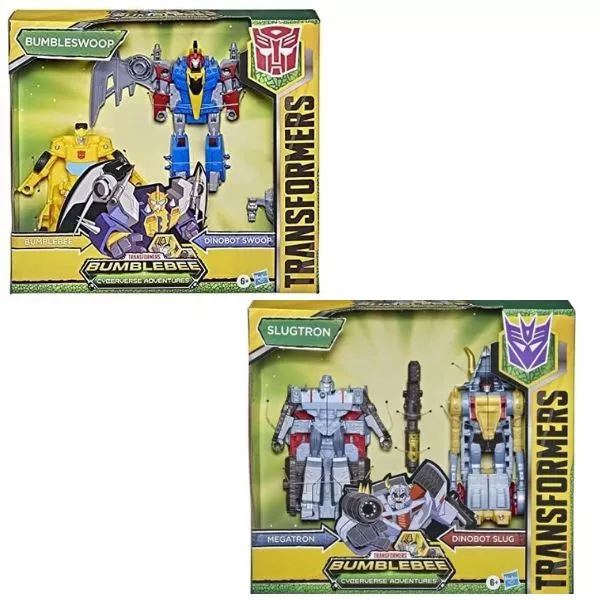 Transformers: Dino Combiners - Figurinele Megatron/Dinobot Slug și Bumblebee/Dinobot Swoop