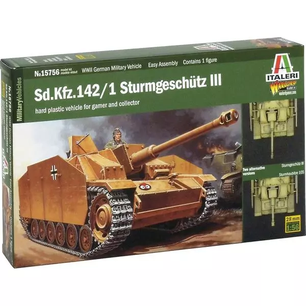 Italeri: Machetă Sd.kfz.142 Sturmgeschutz III - 1:56