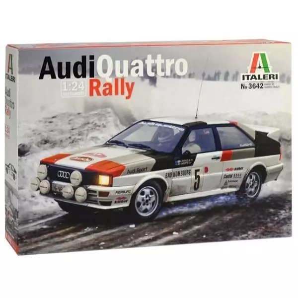 Italeri: Audi Quattro Rally autó makett, 1:24