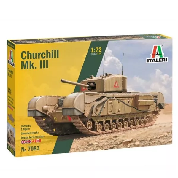 Italeri: Churchill Mk. III tank makett, 1:72
