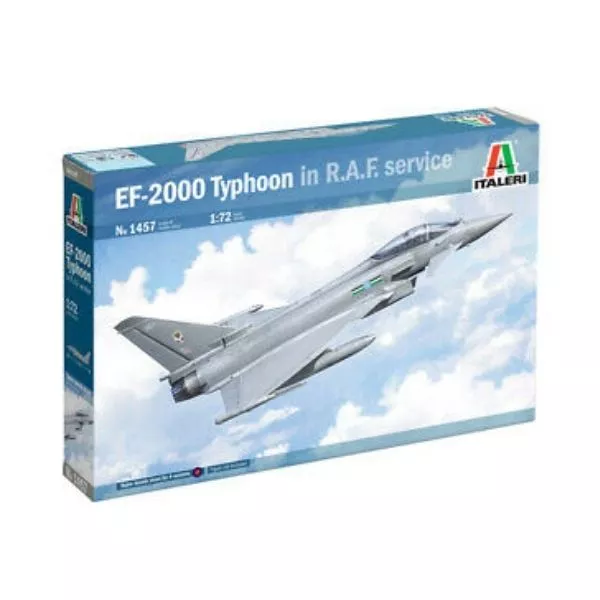 Italeri: Eurofighter Typhoon EF-2000 “In R.A.F. Service” repülőgép makett, 1:72
