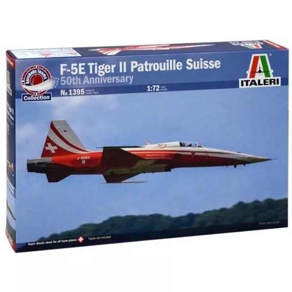 Italeri: F-5E Tiger II Patrouille Suisse repülőgép makett, 1:72