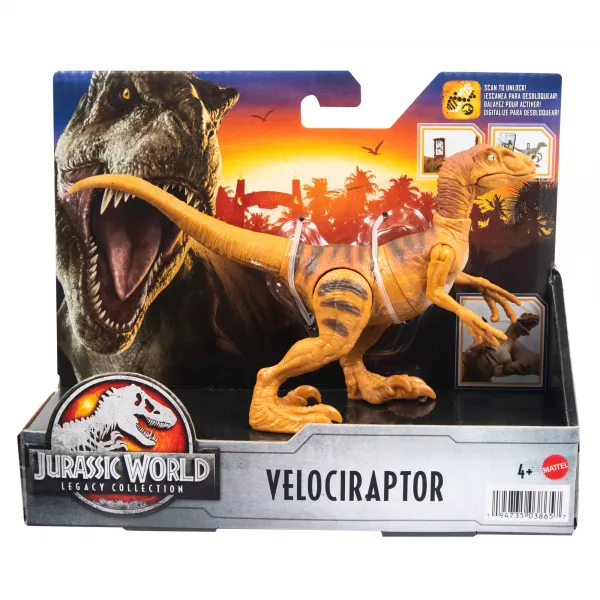 Jurassic World 3: Figurină dinozaur Velociraptor care poate ataca