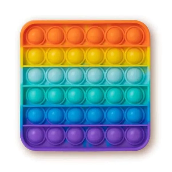 Rainbow Push Popper joc de eliberare a stresului - Pătrat