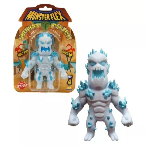 Monster Flex: Figurină monstru care poate fi întins, seria 4 - Ice Monster