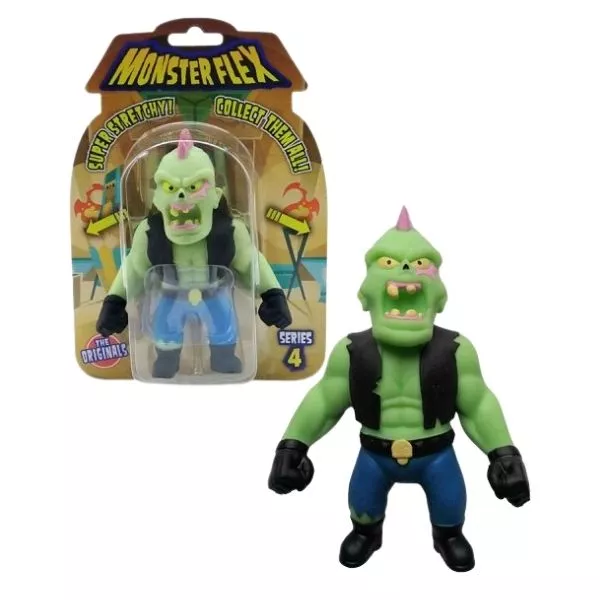 Monster Flex: Nyújtható szörnyfigura, 4. széria - Punk zombi