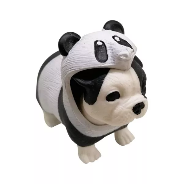 Dress Your Puppy: Bulldog Francez în costum de ursuleț panda