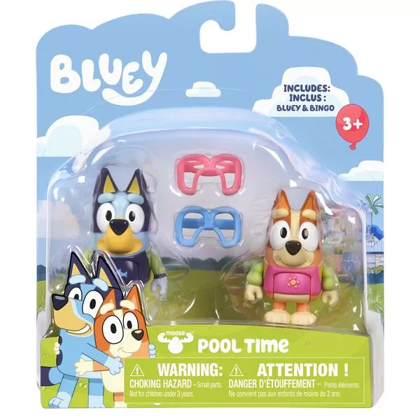 Bluey: Set de joacă Timpul pentru piscină - Bluey și Bingo