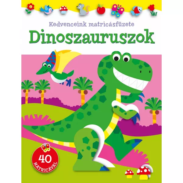 Carte de autocolante cu preferatele noastre - Dinozauri