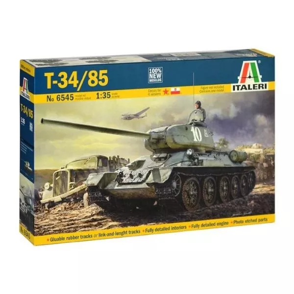 Italeri: T34-85 Zadov tank makett, 1:35