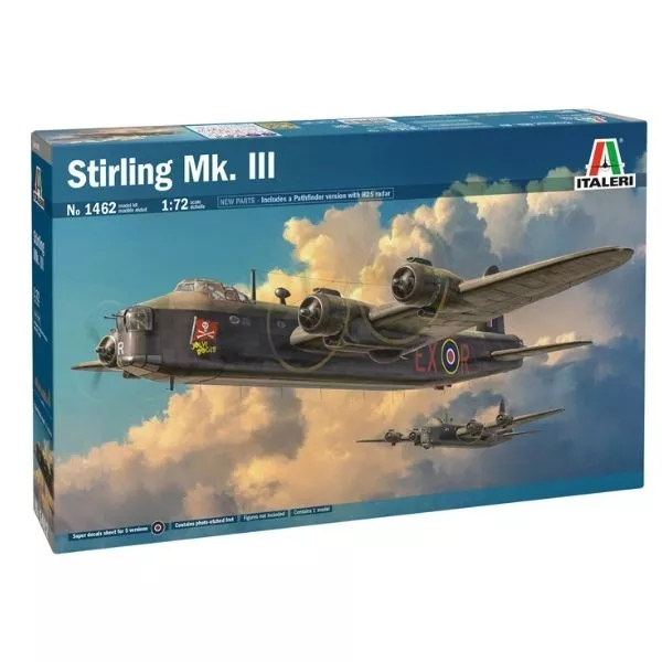 Italeri: Stirling Mk.III repülőgép makett, 1:72