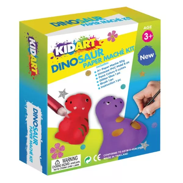 Kid Art: Set Paper Mache - Dinozauri