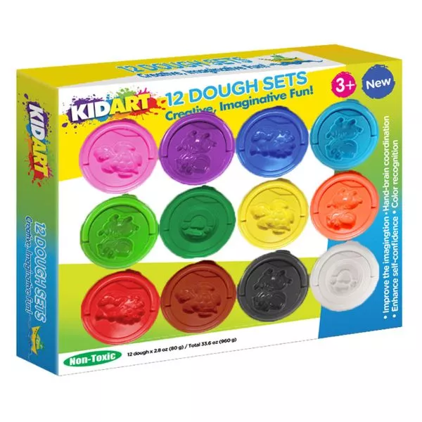Kid Art: Set plastilină colorată - 12 buc