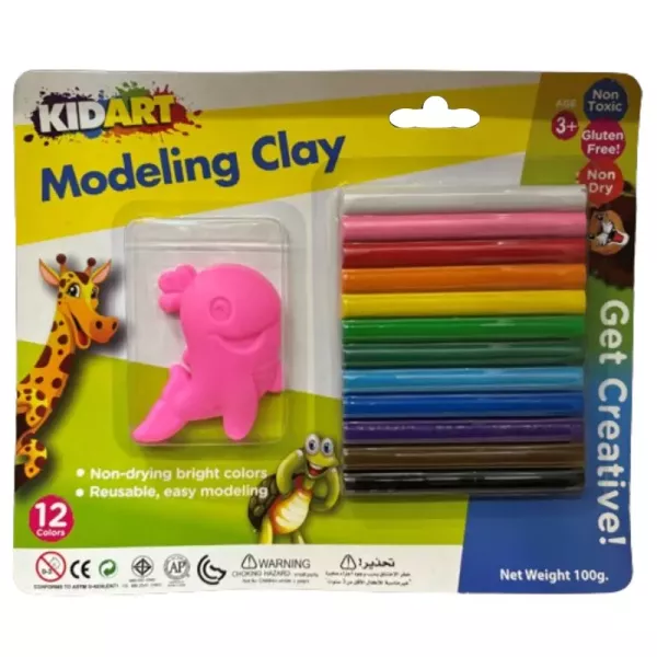 Kid Art: Set plastilină pentru modelare, ocean - 12 culori