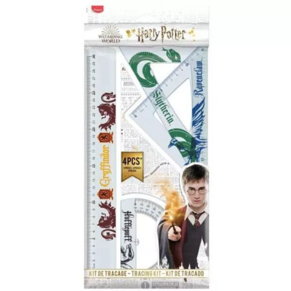 Maped: Harry Potter Teens vonalzó készlet, 4 db-os