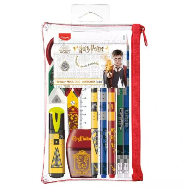 Maped: Harry Potter Teens írószerek átlátszó tolltartóban