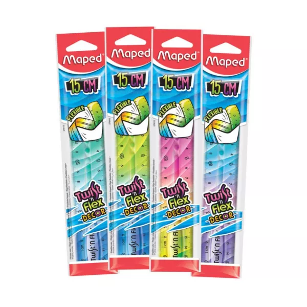 Maped: Twist n Flex Decor kleurverloop liniaal, 15 cm - verschillende soorten