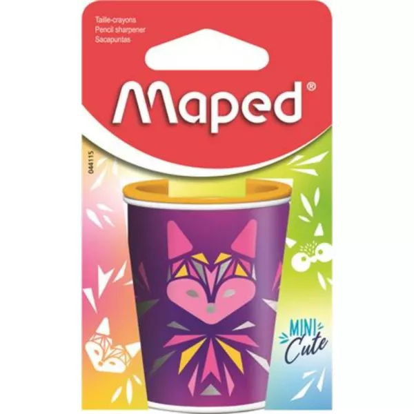 Maped: Mini Cute Ascuțitoare dublă cu rezervor metalic - violet