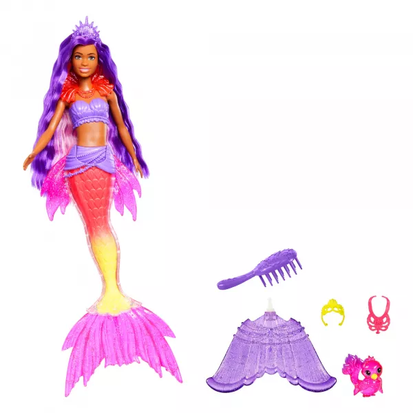 Barbie: Mermaid Power - Păpușă sirenă Brooklyn