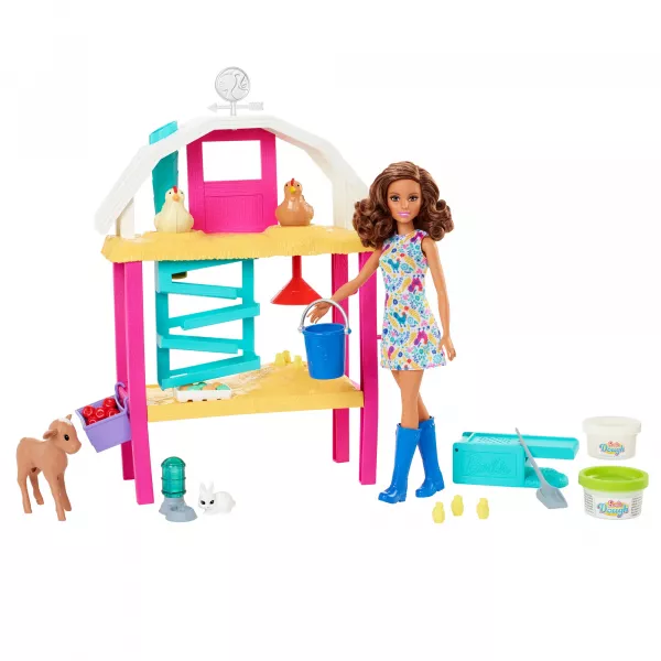 Barbie: Set de joacă Ferma cu animale